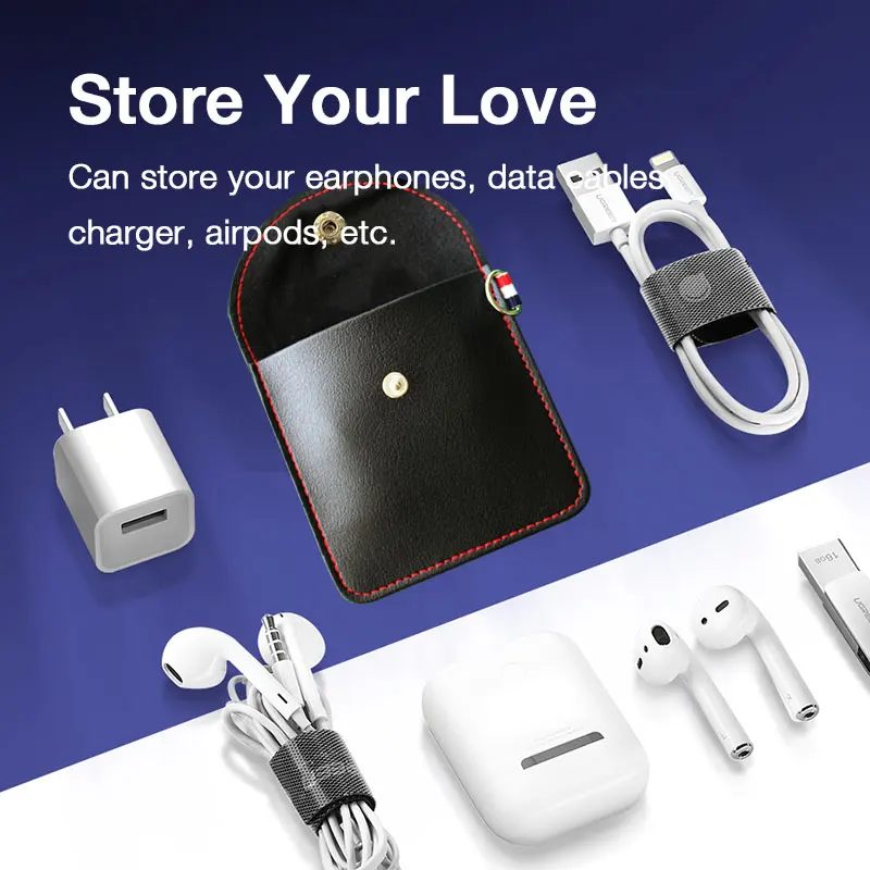 Eardeco หูฟังพกพาออแกไนเซอร์จัดเก็บหูฟังกระเป๋ากล่องใส่หูฟังมินิกระเป๋าป้องกัน penutup Headset กระเป๋าสาย USB