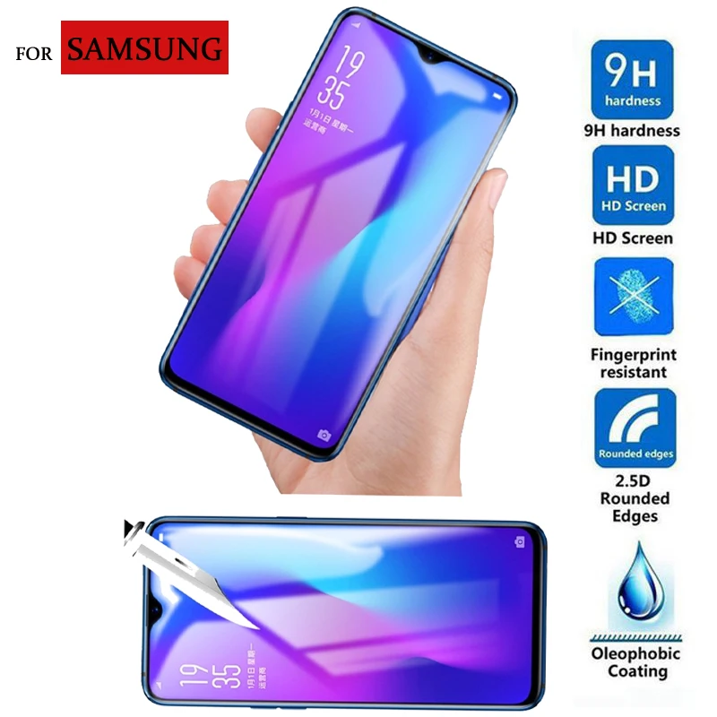 2 шт. закаленное стекло для Samsung Galaxy A10s A10e защита для экрана 9H Взрывозащищенная ЖК-пленка для Samsung Galaxy A01 A10 стекло