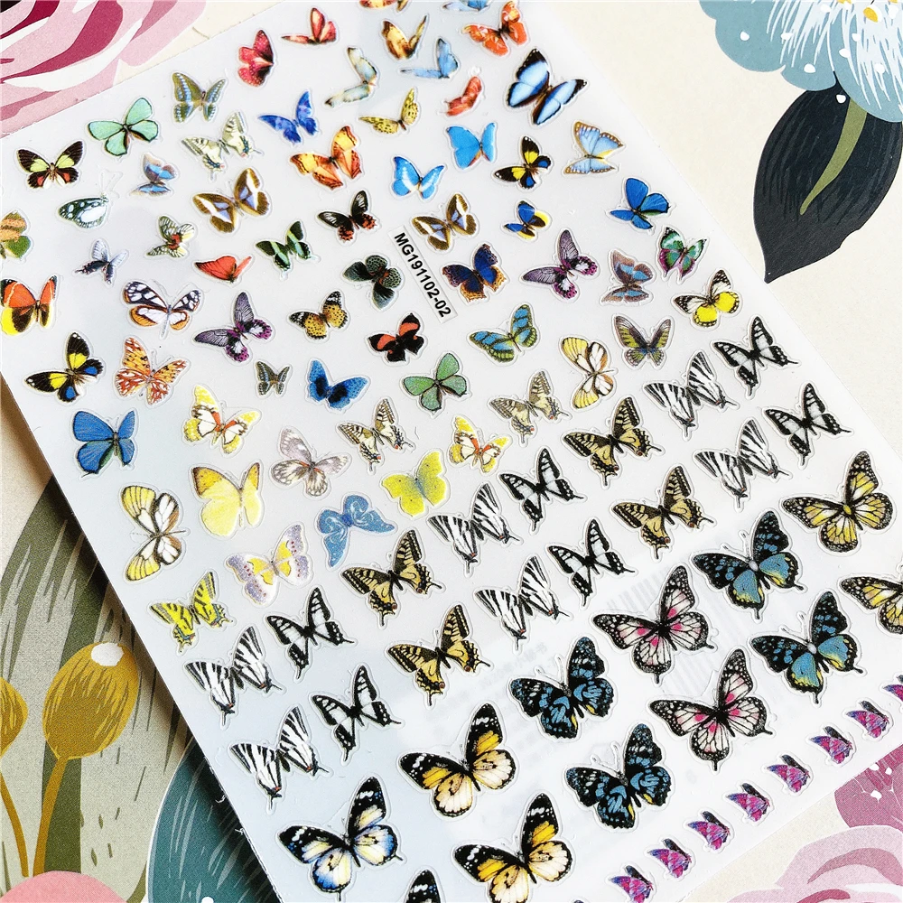 MG180326-02 MG-003-3 Beauty  Avatar  Angel butterfly 3D Back glue Nail decal Nail sticker Nail decoration Nail art Nail ornament