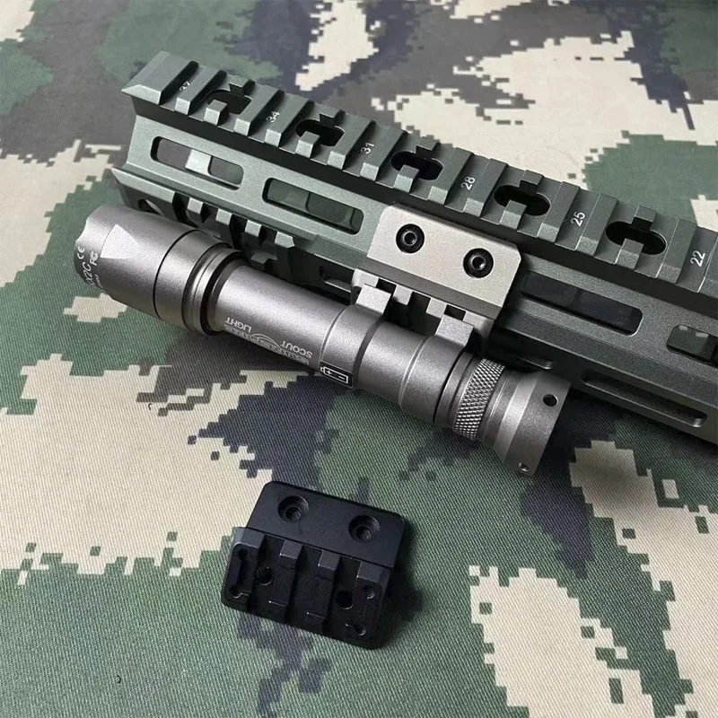 

Оружейное крепление со смещением для Surefir M300 M600 Series Keymod и перил M LOK, Охотничьи аксессуары