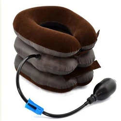 Hot!!! Cervical traction apparatus with inflatable neck neck stretcher health care toolsRelax tensions ease fatigue massage neck