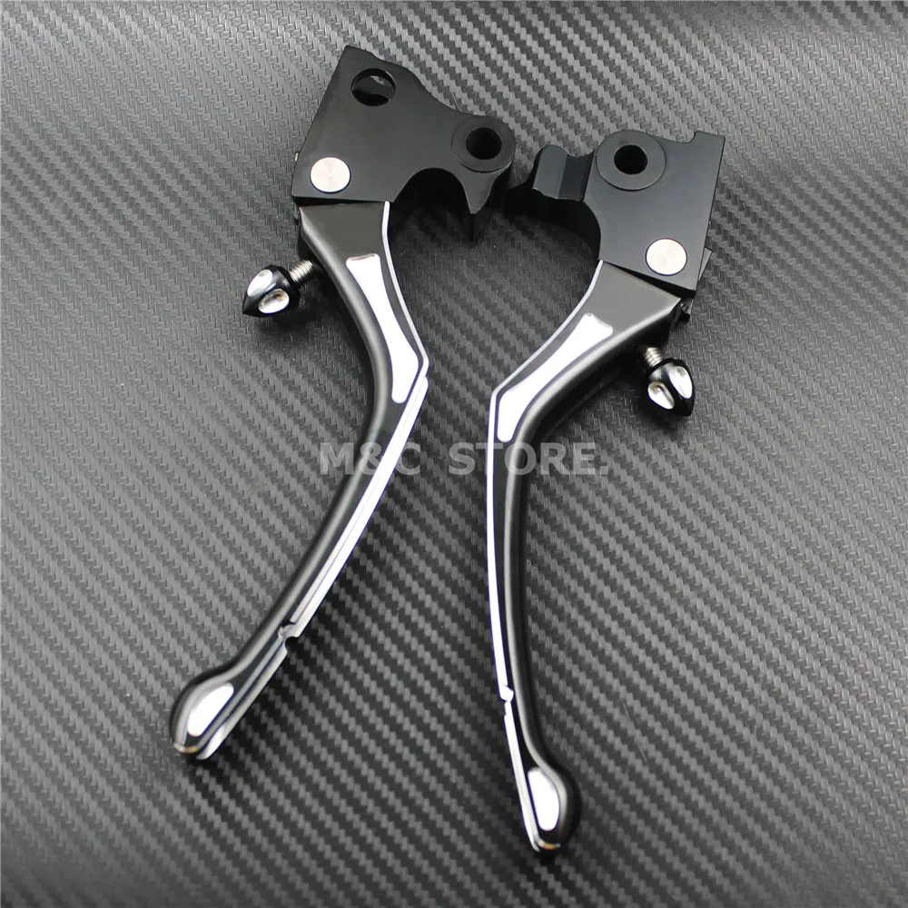 1 Pair Motorcycle Adjustable Regulator Brake Clutch Handle Lever CNC Aluminum For Harley Sportster XL883 XL1200 X48 2004-2013