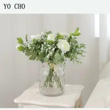 Silk Wedding Bouquet with Lotus and Roses #6