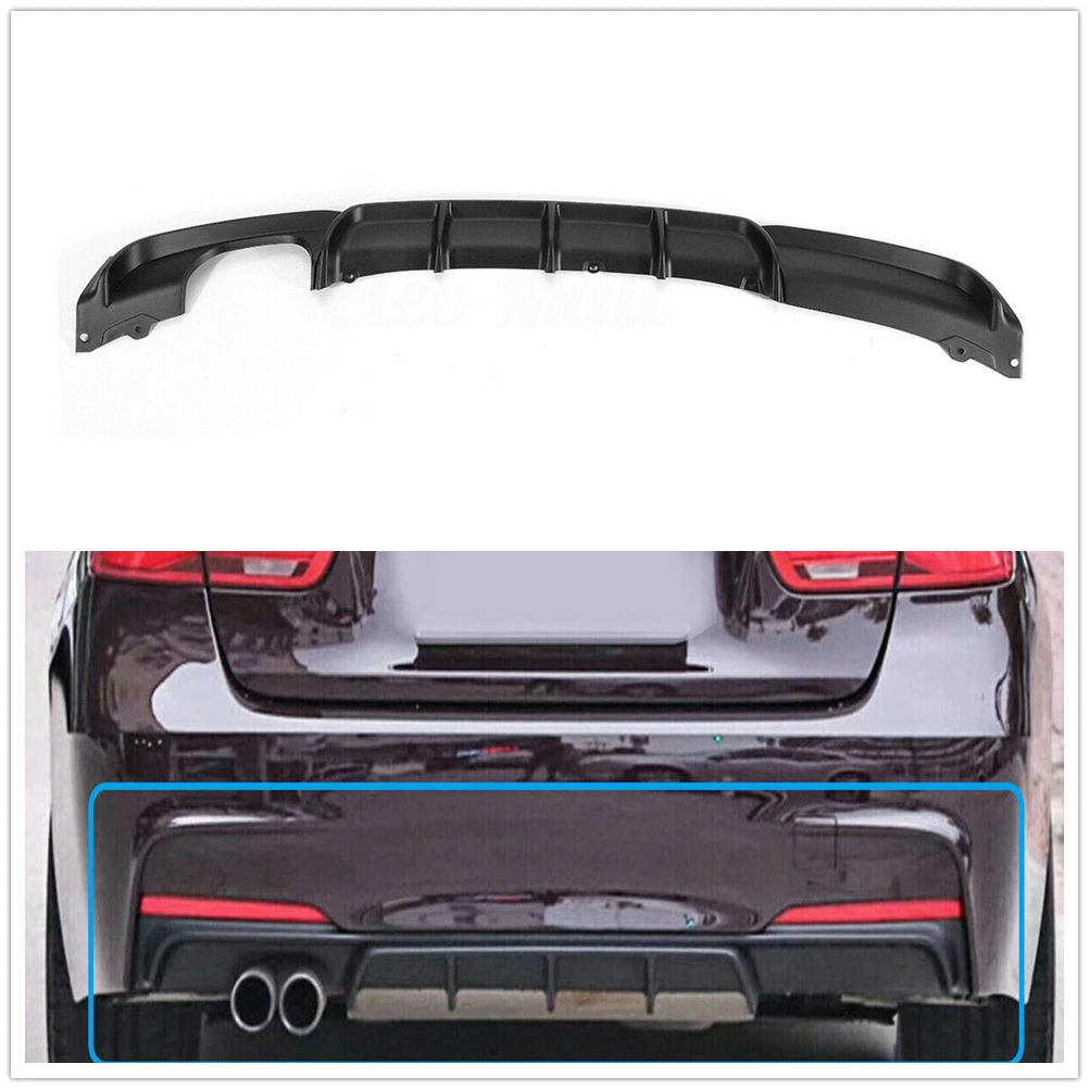 Rear Diffuser Bumper Lip Matte/Gloss Black/ABS Carbon Look Splitter Spoiler For BMW 3 Series F30 F31 2012-2018 M Sport 328i 320i