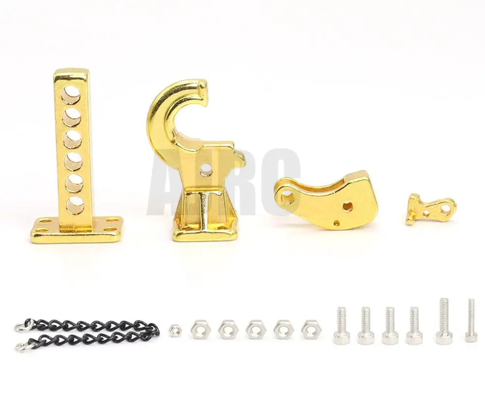 Maßstab 1:10 Zubehör Metall Abschlepphaken Anhängerkupplung für RC Crawler Traxxas TRX4 TRX6 Axial SCX10 90046 90053 GEN8 D90 D110 RGT – Detail 3