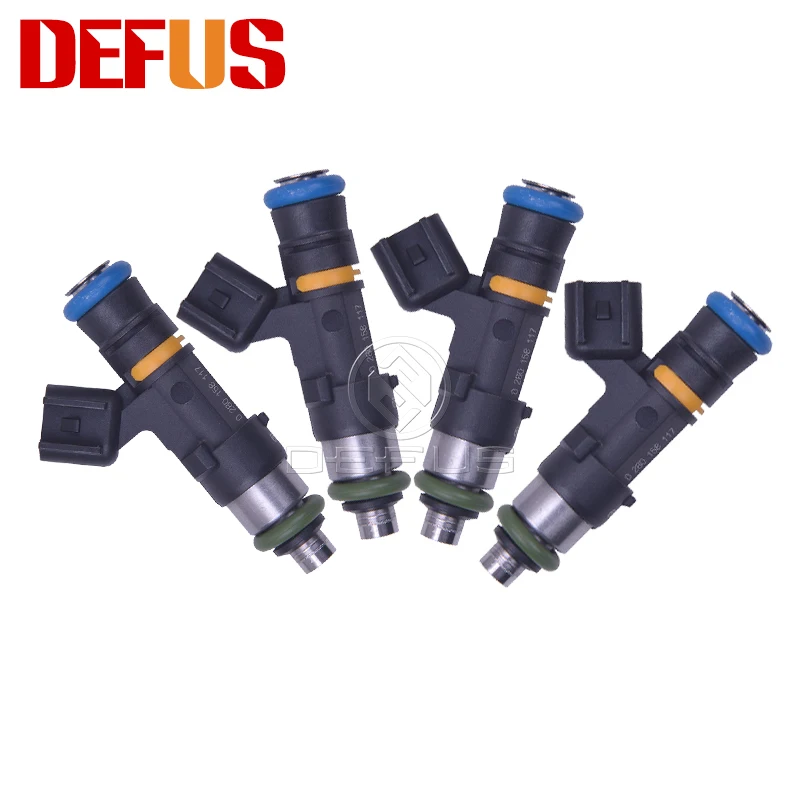 

4x 0280158117 1000cc 90lb E85 EV14 Fuel Injector 48mm for VW Audi A4 TT Golf Passat 1.8T Nozzle High Impedance Engine Injection