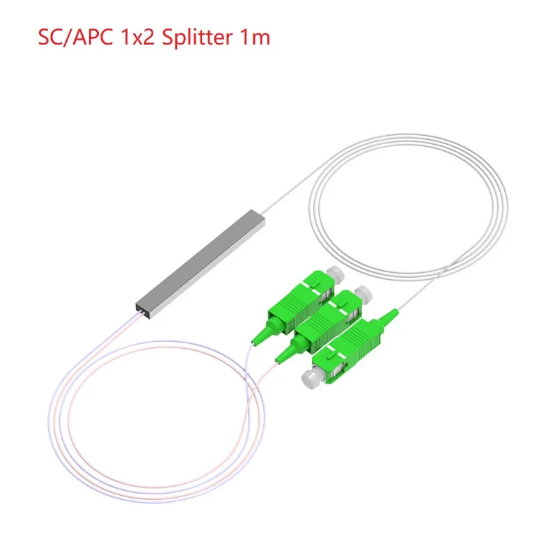 

Высококачественный SC/APC 1X2 1X4 1X8 1X16 1X32 Волоконно-Оптический Сплиттер PLC сплиттер оптического волокна G657A 9/125um SM 0,9 мм