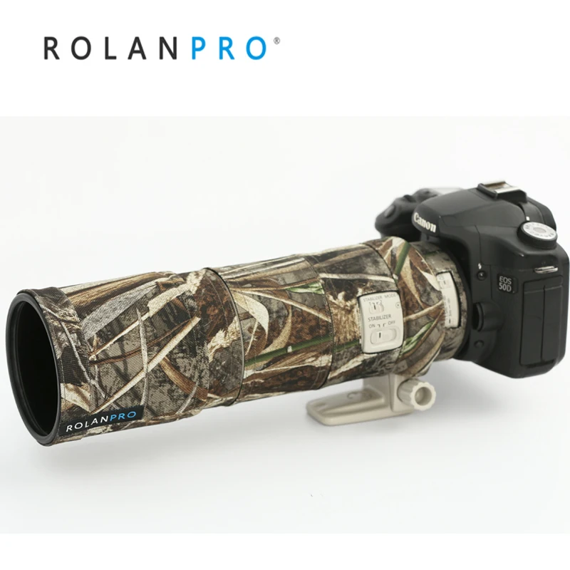 ROLANPRO Waterproof Lens Coat for Canon EF 300mm F/4 L IS USM Camouflage Lens Cover Protective Sleeve Guns Case Canon Accessorie