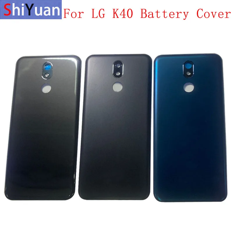 

Battery Case Cover Rear Door Housing Back Case For LG K40 K12+ K12 Plus LMX420 Battery Cover Camera Frame Lens with Logo