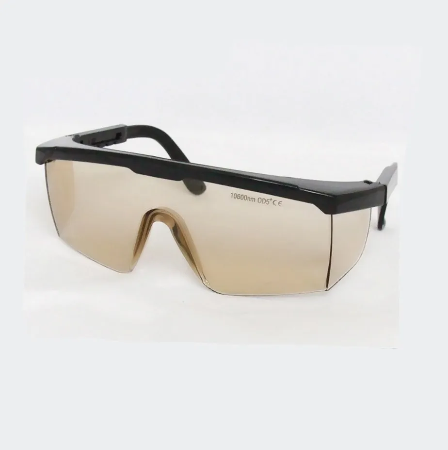 

Co2 Laser Safety Glasses for 10600nm Co2 Laser , CE O.D 5+ VLT>95% with Clean Cloth and Black Safety Bag