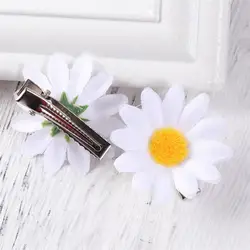 10pcs Cute Daisy Hair Clips Hair Barrettes Hair Pins for Ladies and Girls (White)