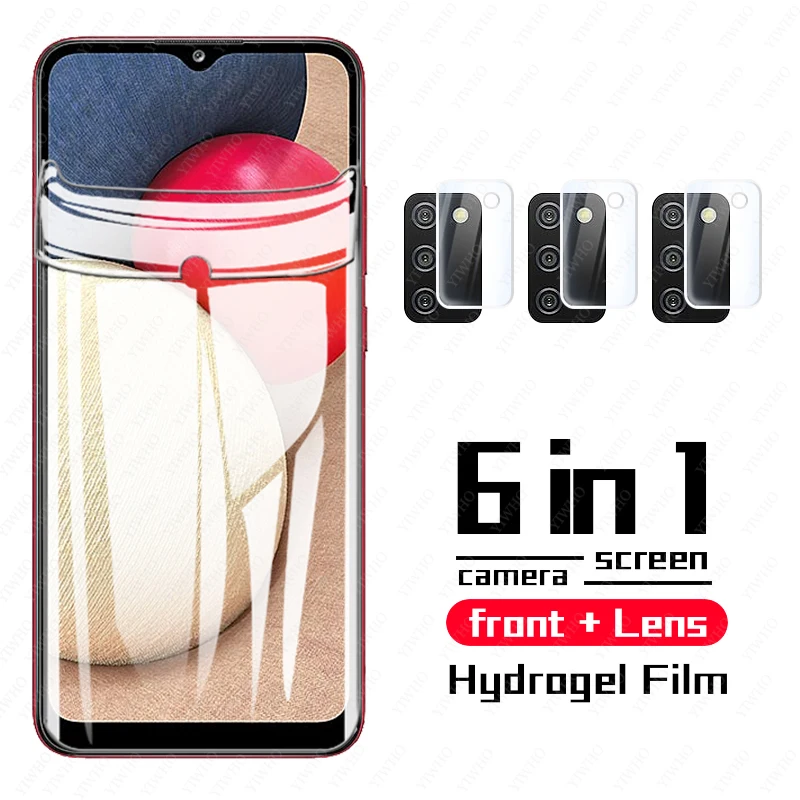 Screen Hydrogel Film for Samsung Galaxy A02s Screen Protectors for Sumsung A 02s A02 02 0 2 S A025F Camera Lens Protective Glass