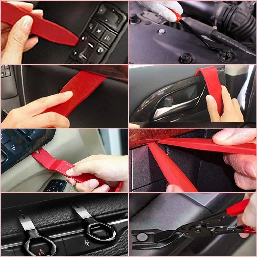 Universal Car Trim Dashboard Removal Tools Set Car Door Pry Interior Clip Panel Hand Disassembly Tool Kit Car Repair Tool Kit