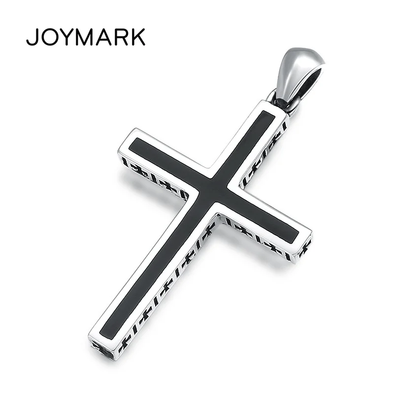 

JOYMARK Подвеска из стерлингового серебра 925 пробы с крестом для мужчин и женщин ретро тайское серебро простой крест ожерелье подвеска TSP242