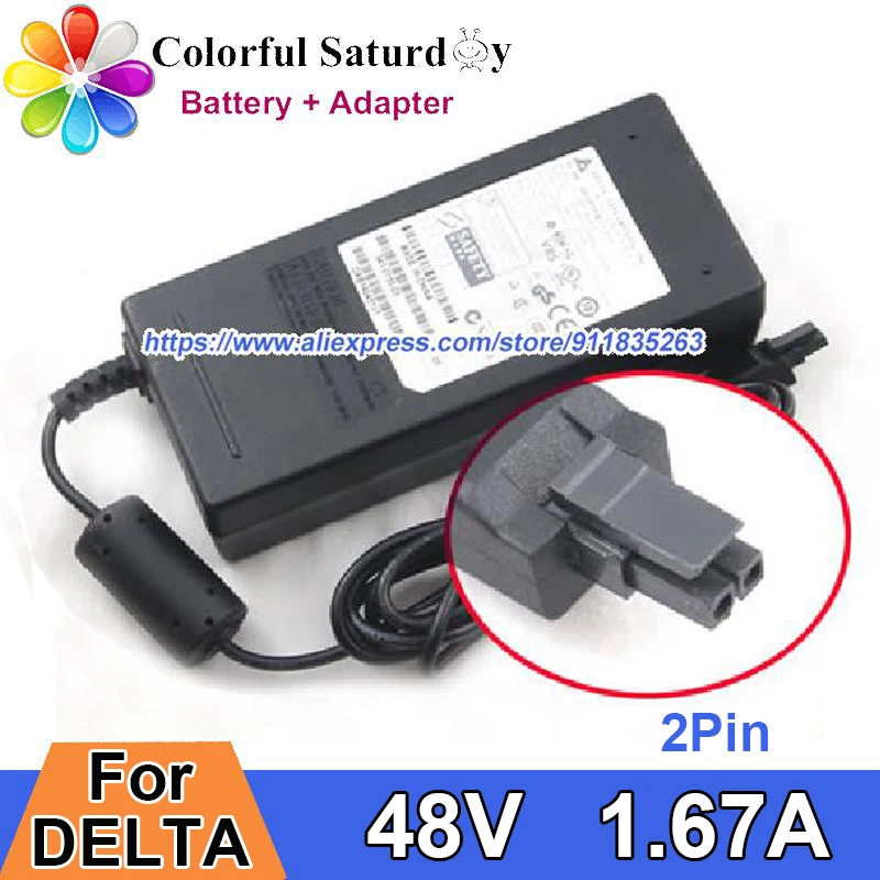 

ADP-80LB A DELTA Power Adapter 48V 1.67A For LINKSYS CISCO 881 POE 887VA WLAN2500 2504 PWR-2504-AC SERIES WIRELESS AIR-CT2504-K9