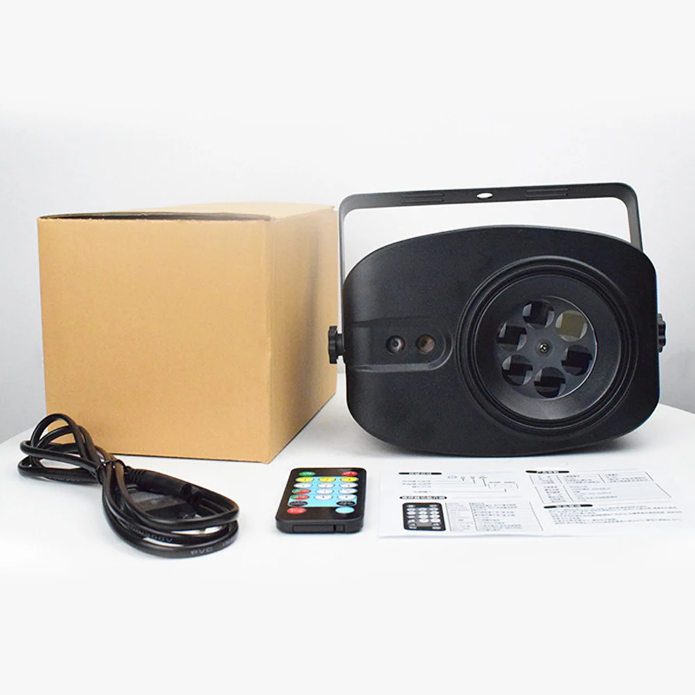 52 Patterns RGB Laser Lights Auto Music Control Led Disco Light Party Show Laser Projector Stage Effect Lamp Remote Controller