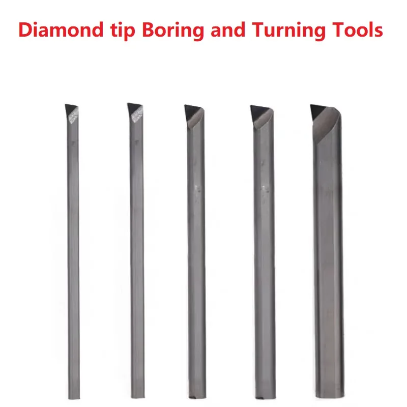 

Diamond boring tool turning lathe tools bore cutter PCD CNC Borer bar bit steel body 6mm hole tool for processing aluminum brass