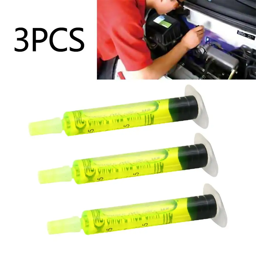 3PCS/Set High Concentration Air Conditioning System Leak Test Agent Car Frozen Tracer Oil Automotive Repair Tool 2.5ml