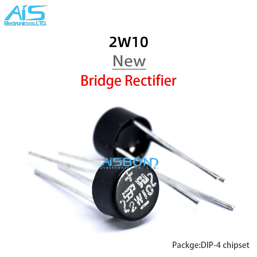 10Pcs/Lot 2W10 2A 1000V Diode Bridge Rectifier DIP-4 4Pin