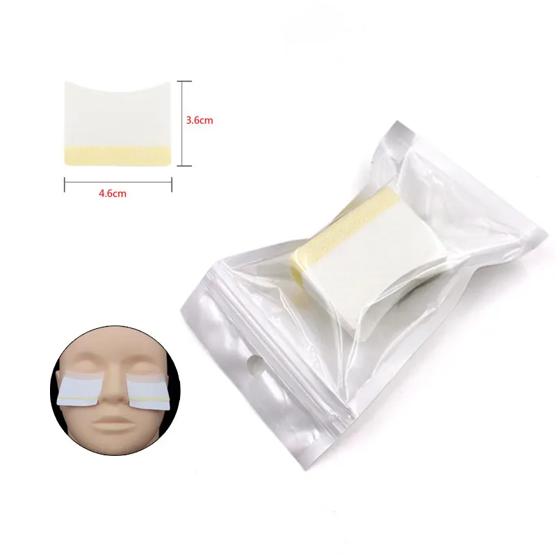 200Pcs Disposable Removing Eyelash Cotton Pads Sticker Grafting Lash Remover Under Eye Pads Patches Lashes Extension Supplies