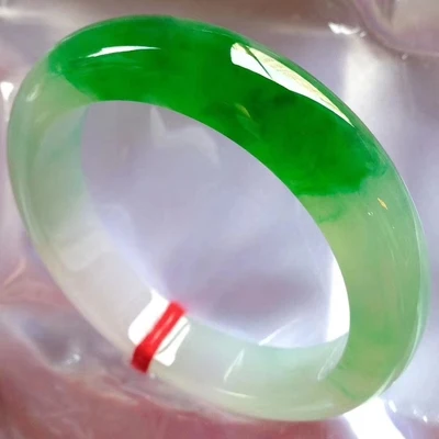 

Zheru ювелирное изделие, натуральный браслет из Бирмы jadeite 54-64 мм, два цвета, элегантное ювелирное изделие принцессы, лучший подарок