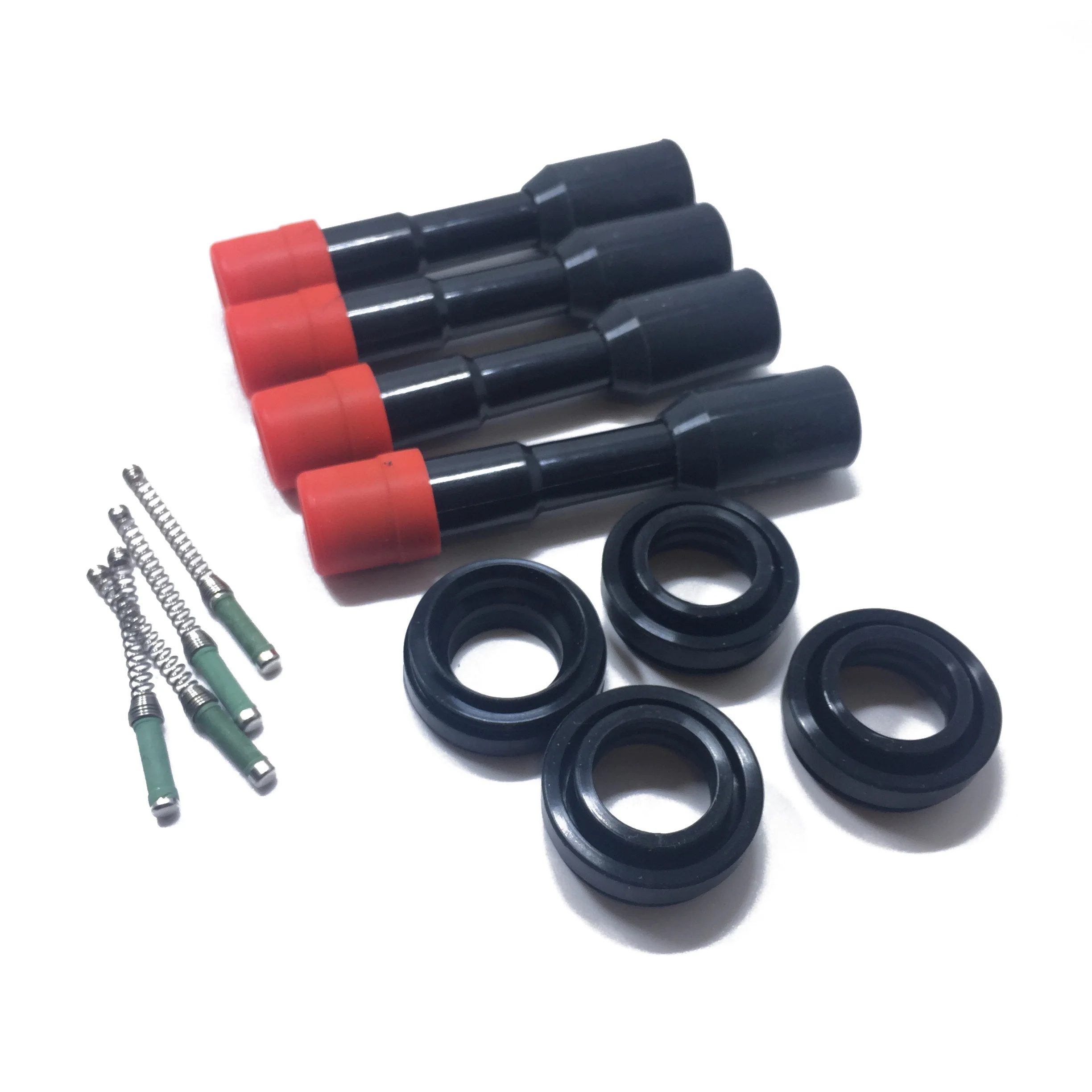 4 PCS OEM 30521-Pwa-003 Ignition Coil Rubber Kit R26021 With Spring For 2003-11 H onda C ivic Hybrid 1.3L