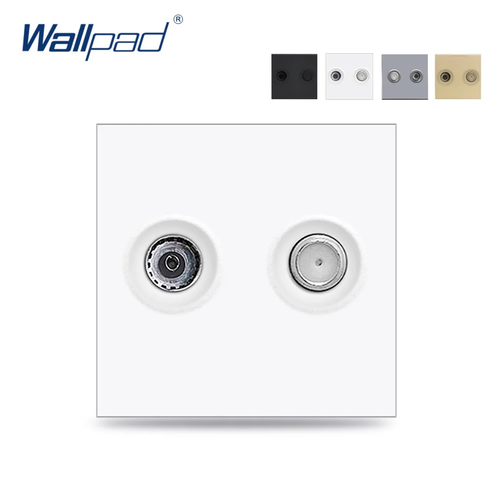 

Wallpad Luxury TV and Satellite TV Socket Function Key For Wall For Module only 52*52mm