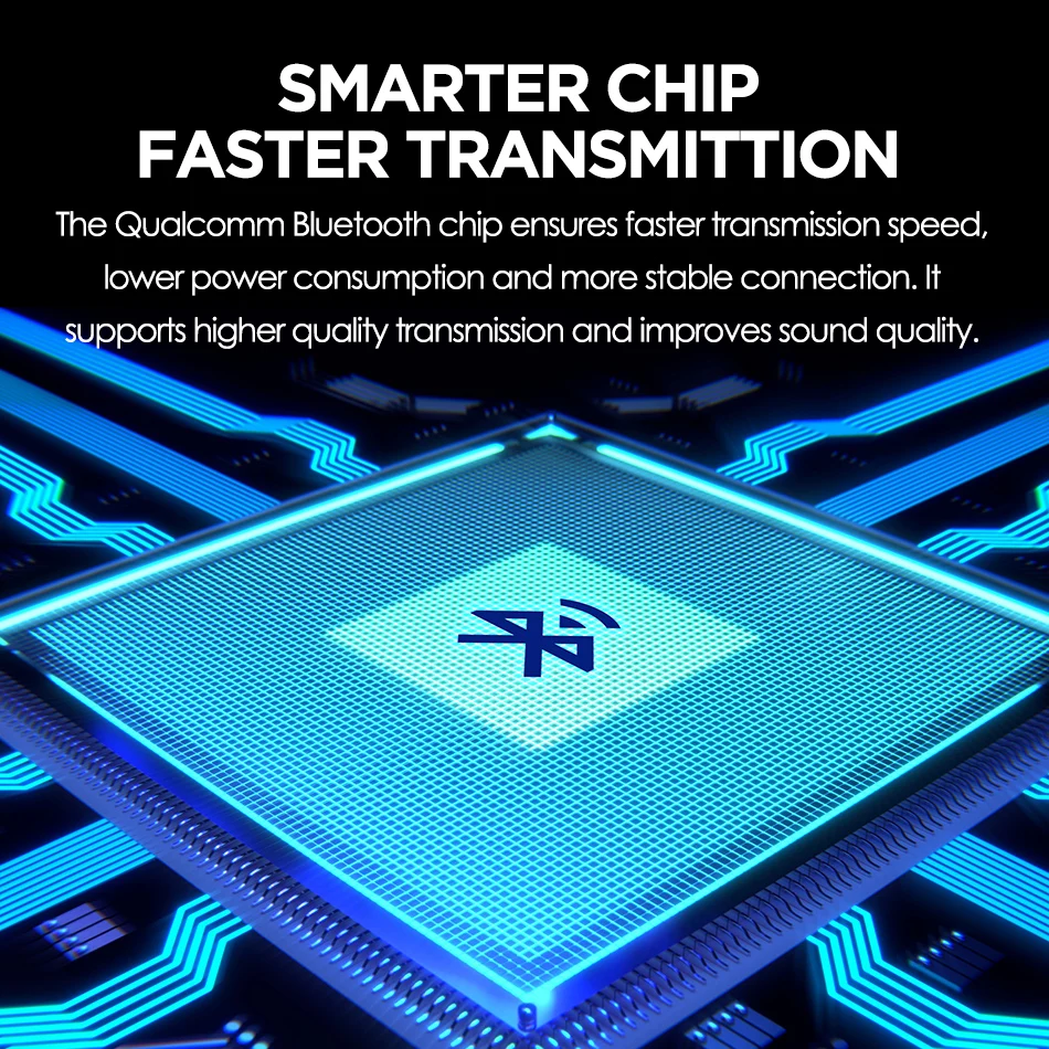 Беспроводные наушники AUSDOM ANC8 с активным шумоподавлением, Bluetooth-гарнитура с Super HiFi насыщенными басами, время работы 60 часов, для путешествий, работы