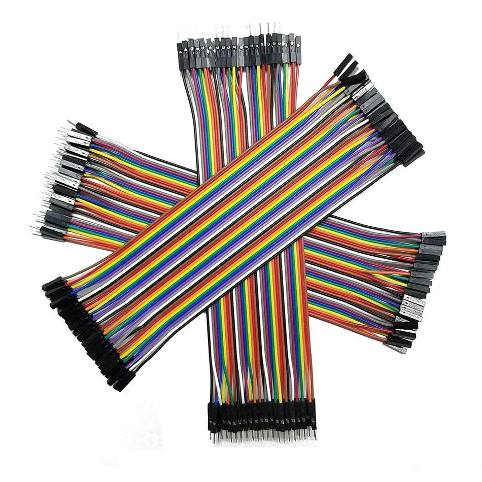 Dupont-Cable de puente para arduino, conector macho/hembra a hembra, Diy