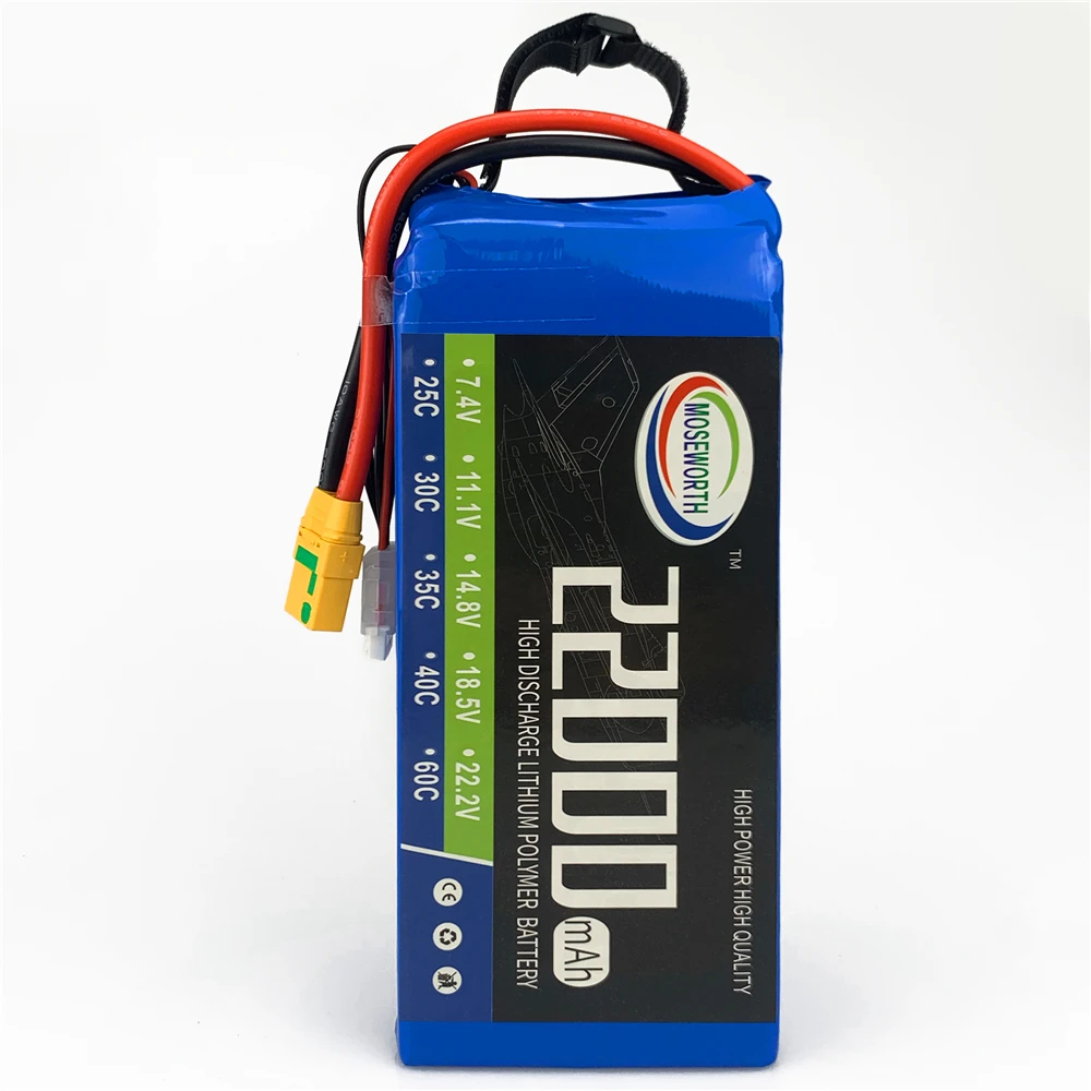 RC LiPo Battery 5S 18.5V 22000mAh 25C-50C For RC Airplane Drone Quadrotor Car Drone Agricultural Aircraft Batteries 5S