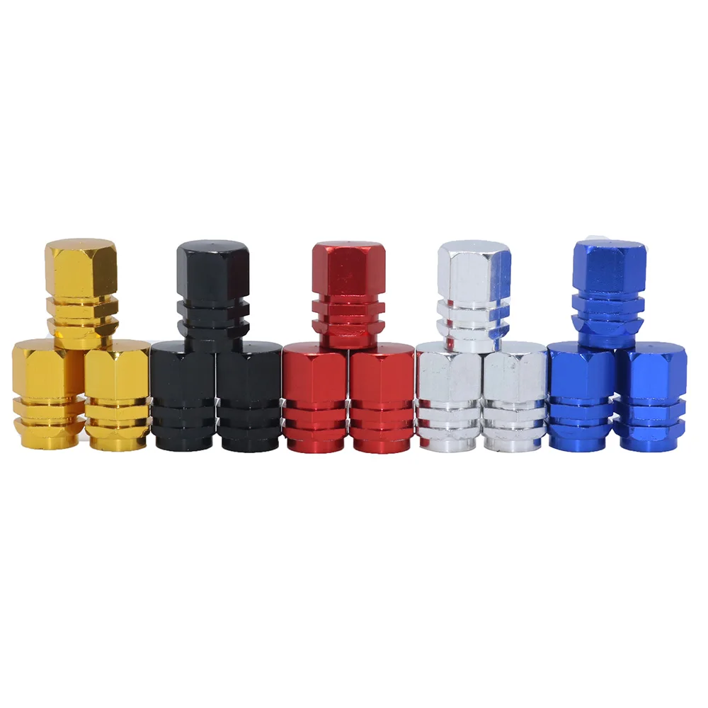 4 Pcs New Car Wheel Caps Theftproof Aluminum Car Wheel Tires Valves Tyre Stem Air valve Caps Cover Car Truck Motorcycle