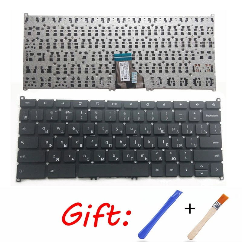 

Russian keyboard for ACER Chromebook C720 C720P C720-2848 C720P-3871 C730 C730E C740 RU black 9Z.NB0SQ.001 NSK-RA0SQ 01