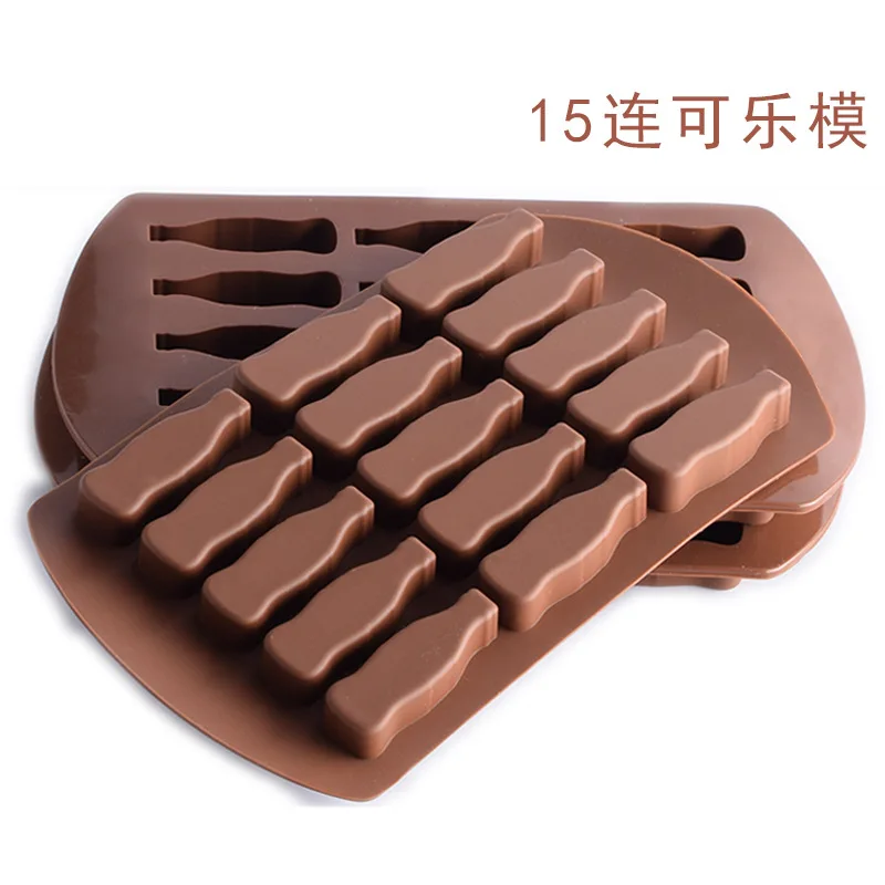 Hot ! 15 Grids  Ice Cream Maker Mould DIY Creative Silicone Juice Popsicle Chocolate Moud Tray Tool Bar Decorating Accessories