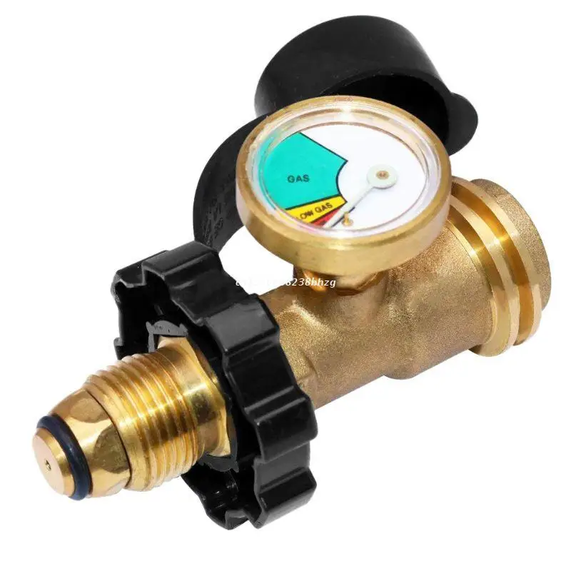 Universal BBQ Gas Propane Pressure Gauge Tank RV Pressure Gauge Level Indicator Adapter Leak Detector Gas Measurement Dropship