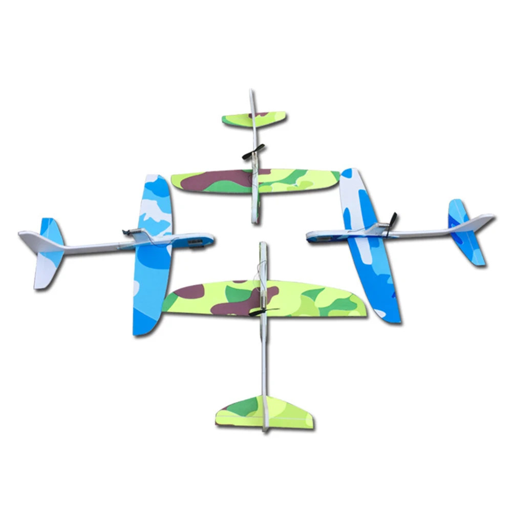 DIY Kids Toys Capacitance Hand Throw Flying Glider Planes Foam Aeroplane Model Party Bag Fillers Flying Glider Plane Toys