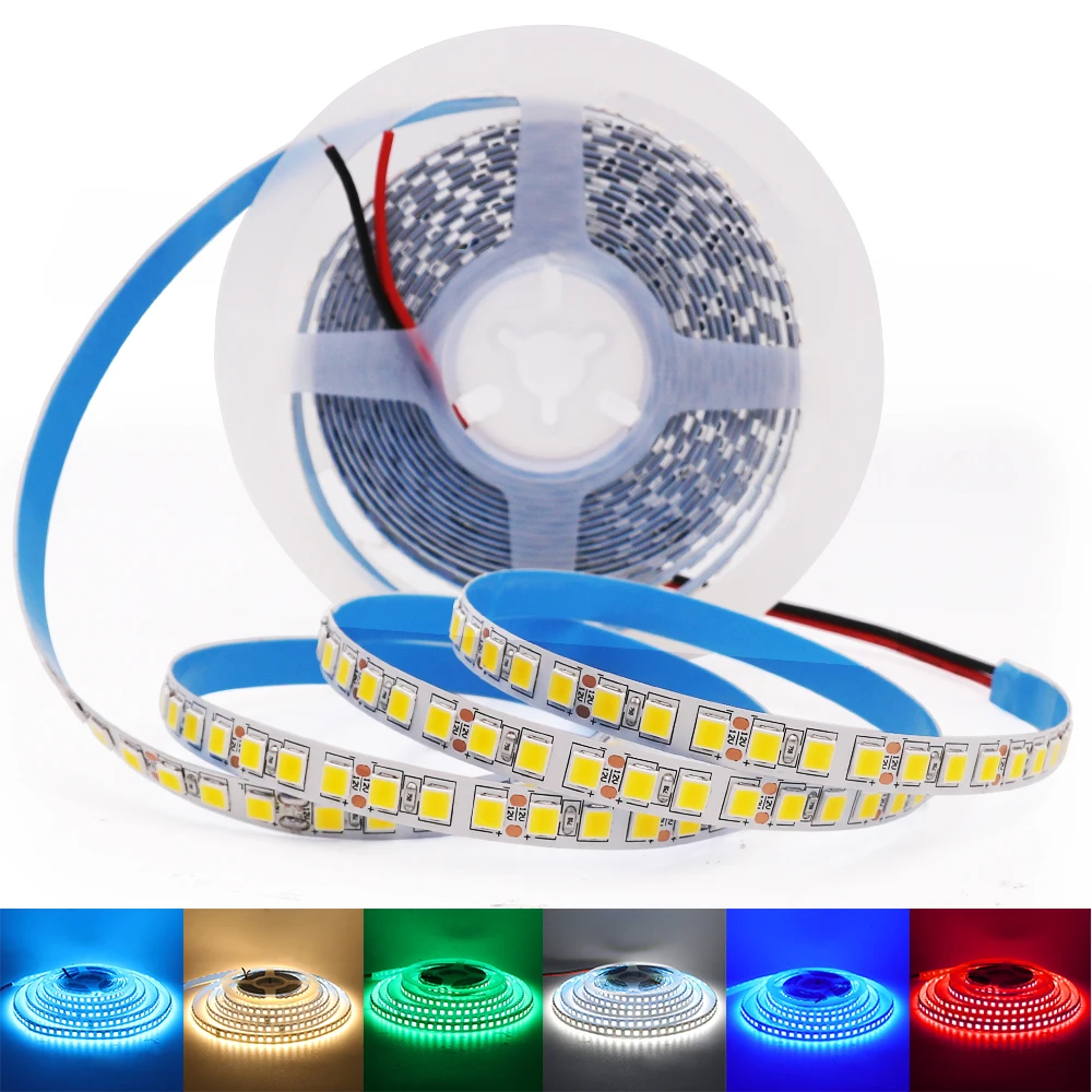 5M 600 LED Strip Light DC 12V 5054 Led Tape Flexible Light IP65 IP67 Waterproof Led Ribbon Diode White/Warm White/Red/Green/Blue