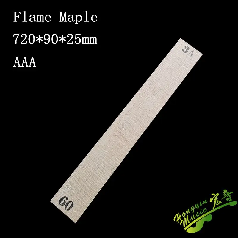 720*90*24mm Flame maple Guitar Neck High Quality Wood Electric guitar neck DIY Handmade Guitar Accessories