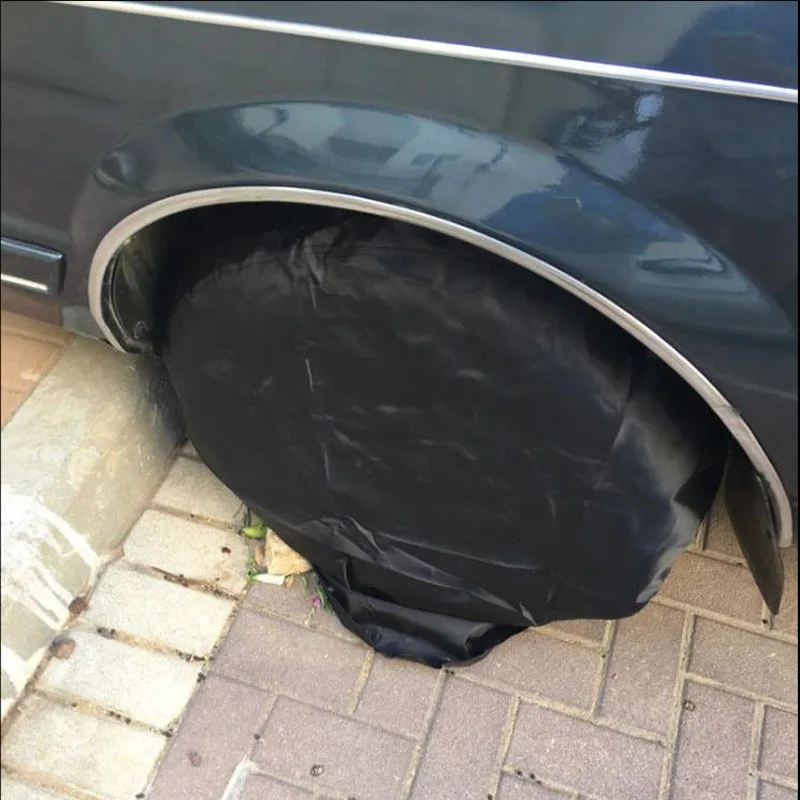 Car Spare Tyre Cover Garage Tire Case Oxford Cloth Auto Automobile Tire Accessories Summer Winter Protector For 13"-21"