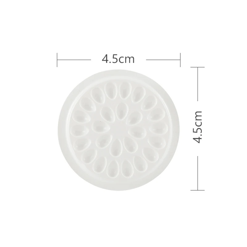 100pcs Disposable Eyelash Glue Holder Pallet Eyelash Extension Glue Pads Stand on Eyelash Plastic Glue Holder for Lashes