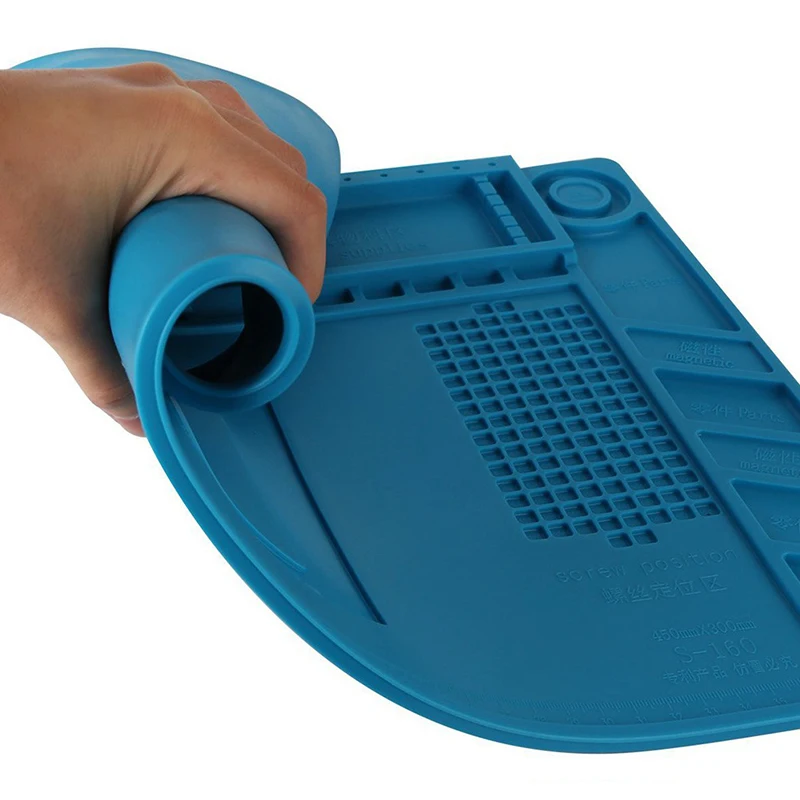 Imagem -04 - Calor Isolamento Trabalhando Esteira Estação de Solda Reparação Almofada Manutenção Silicone Magnético Almofada de Isolamento Térmico S120 S130 S140