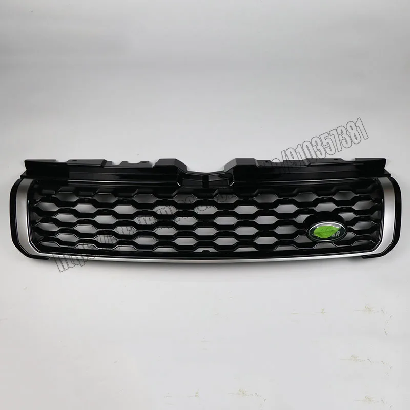 Black silver front upper refit Grille Vent trim For Land Rover Range Rover Evoque 2012 13 14 15 16 17 18 2019