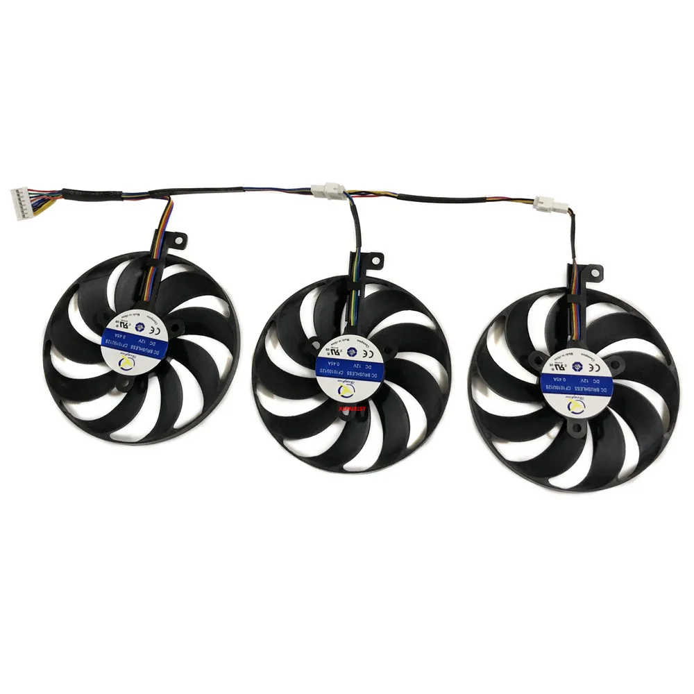 3 pz/set, ventola Video CF1010U12S,7pin, per ASUS ROG STRIX RTX 2080 Ti GAMING,per ASUS ROG STRIX RTX2080 Super 8G OC GAMING,per ASUS ROG STRIX GTX 1660Ti 6G OC