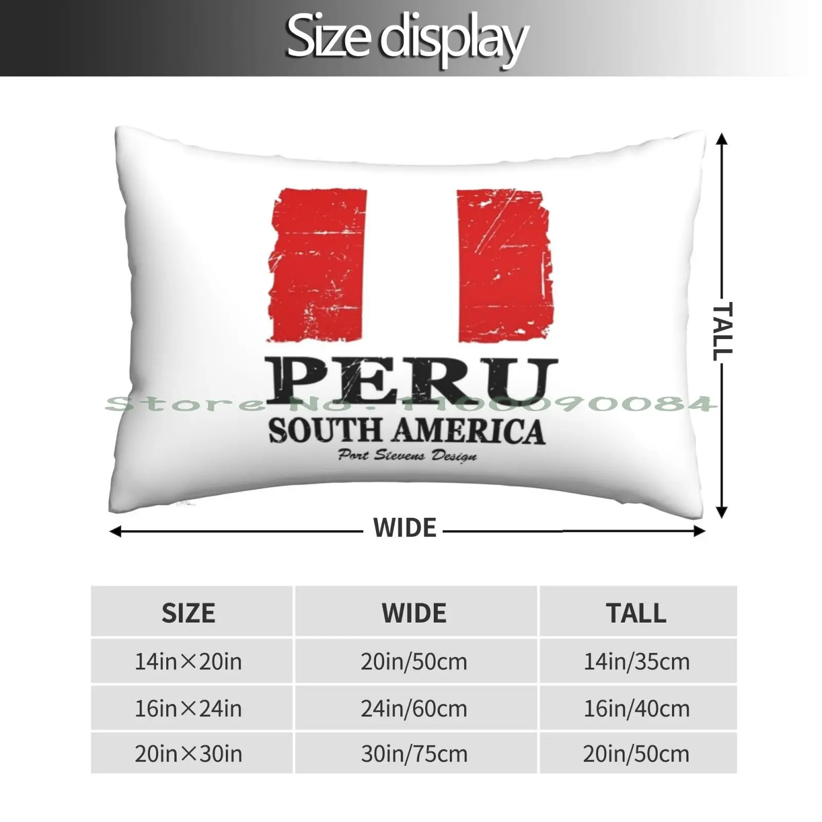 Flag Of Peru-Vintage Look Pillow Case 20x30 50*75 Sofa Bedroom Release The Kraken 2020 Release The Kraken Quote 2020 Us