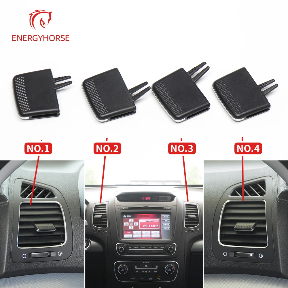 Car Front Air Conditioning AC Vent Outlet Tab Leaf Adjust Clip Repair Kit for Kia Sorento