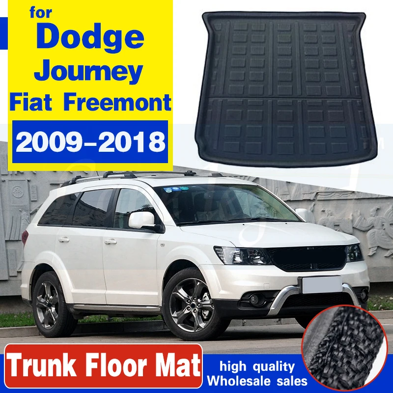 For Dodge Journey For Fiat Freemont 2009-2018 Rear Trunk Cargo Liner Mat Floor Tray Carpet 2011 2012 2013 2014 2015 2016