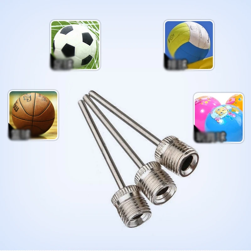 10 stücke Sport Ball Aufblasen Pumpe Nadel Für Fußball Basketball Fußball Aufblasbare Luft Ventil Adapter Edelstahl Pumpe Pin