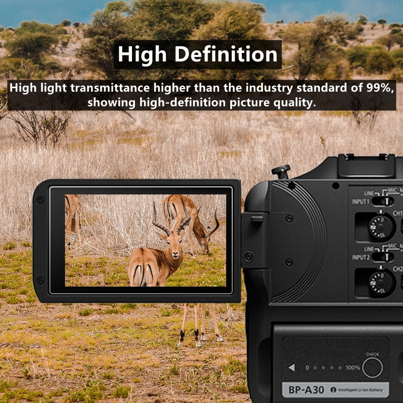 C 70 Glass 9H Camera Kính Cường Lực Dành Cho Canon C70 Camera Bảo Vệ Màn Hình LCD