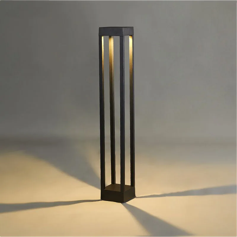 Engineering Custom Lawn Light Outdoor Waterproof Modern Minimalist Garden Green Park High Pole Lamp Courtyard Landscape Lamp