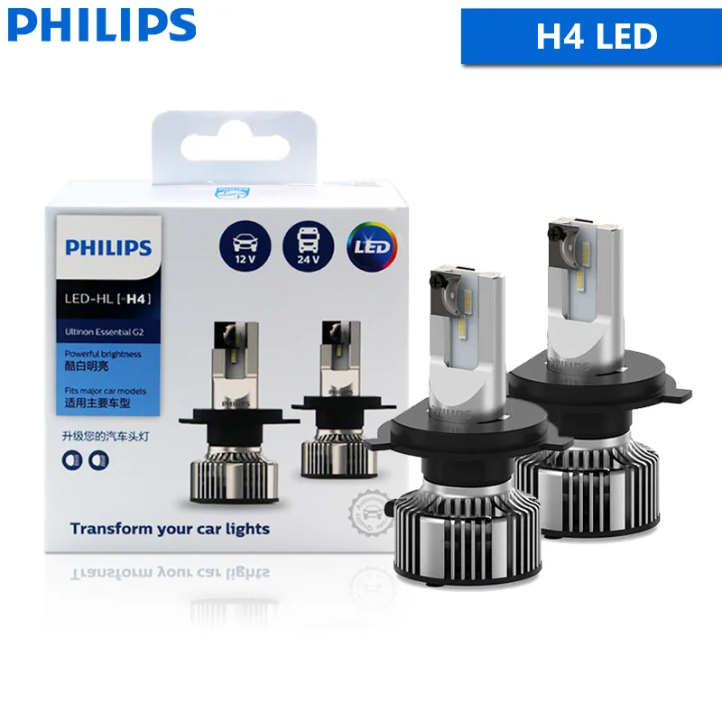 Philips Ultinon Essential G2 Led H1 H4 H4 H7 H8 H11 Hb3 Hb4 Hir2 9003 9005 9006 9012 6500K Auto Koplamp Mistlampen (Pak Van 2)
