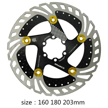 BRAKCO disc brake floating MTB road bike strong heat dissipation competition brake 160 rotor 180 203mm bicycle